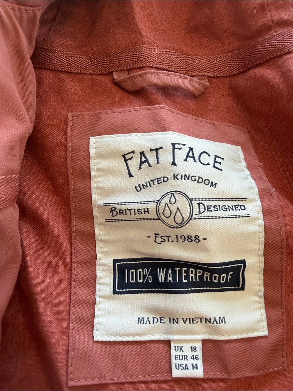 Women’s Hooded Utility Jacket in Rust - Picture 2 of 3